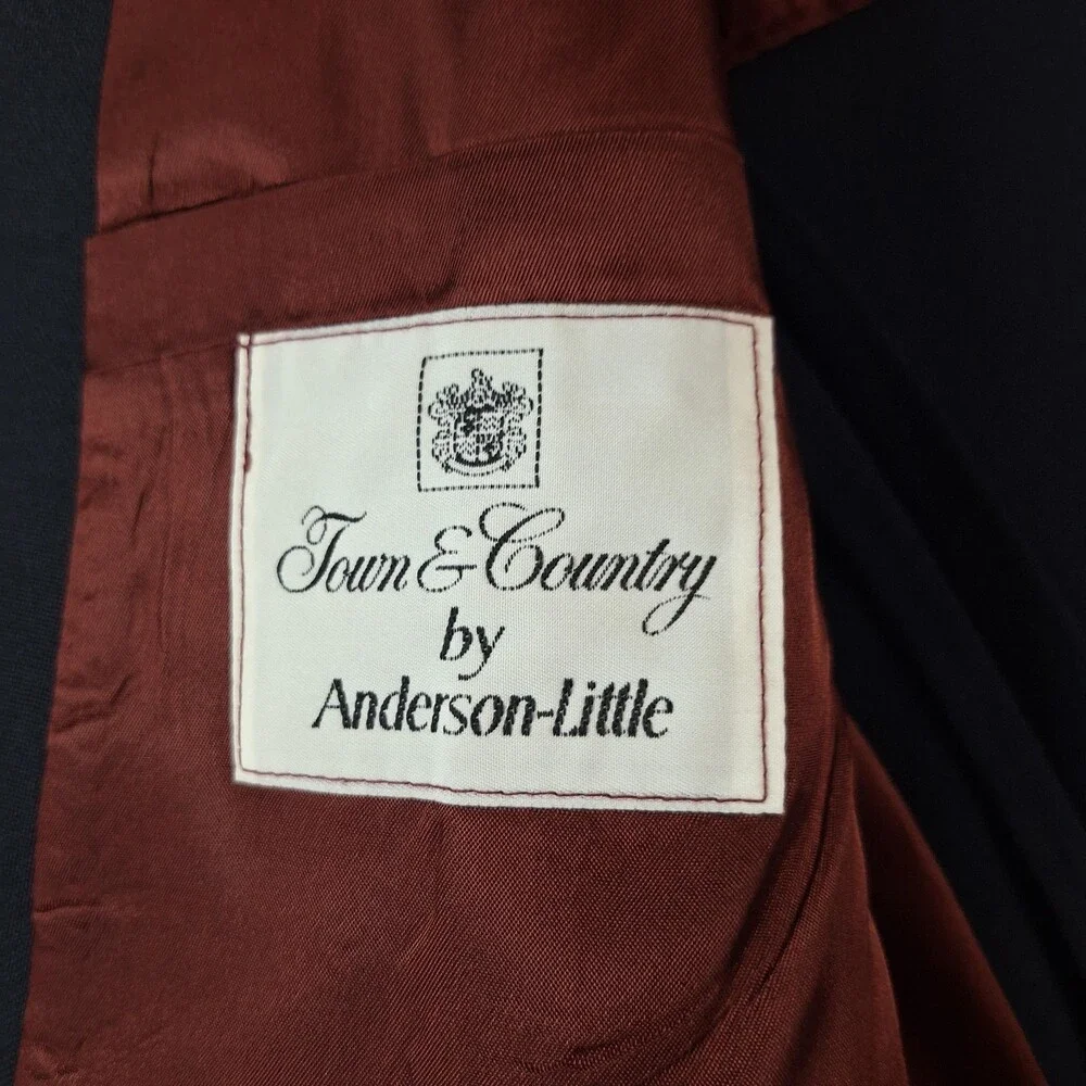 Town & Country Anderson-Little Blazer Mens 46 Classic Gold Button Jacket